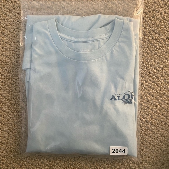 LOCAL MOTION Aloha Light Blue Surf Tee Shirt Men XL - Picture 6 of 6